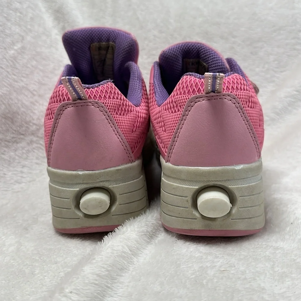 Kingka Air Force 2.0  Pink  Retractable Roller  Wheel athletic shoe, size 2